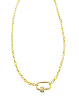 14K Gold chain with Diamond Lock