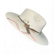 Un Pueblo Straw Hat - Watercolor/Suede/Crystal