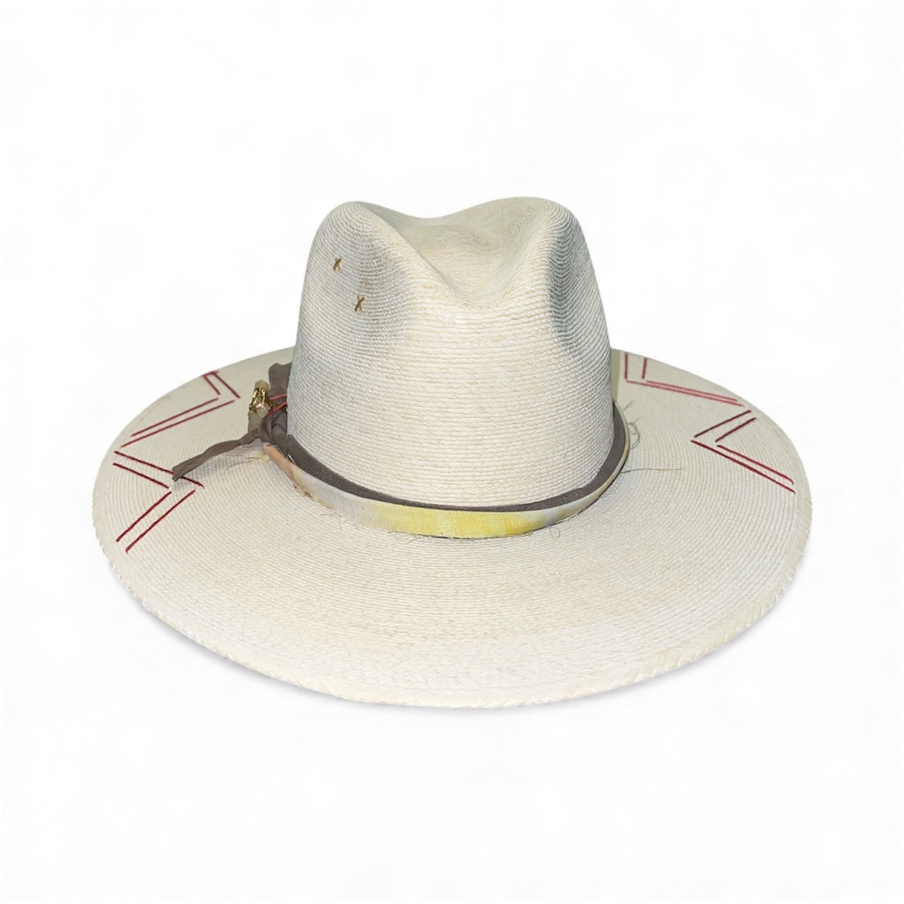 Un Pueblo Straw Hat - Watercolor/Suede/Crystal