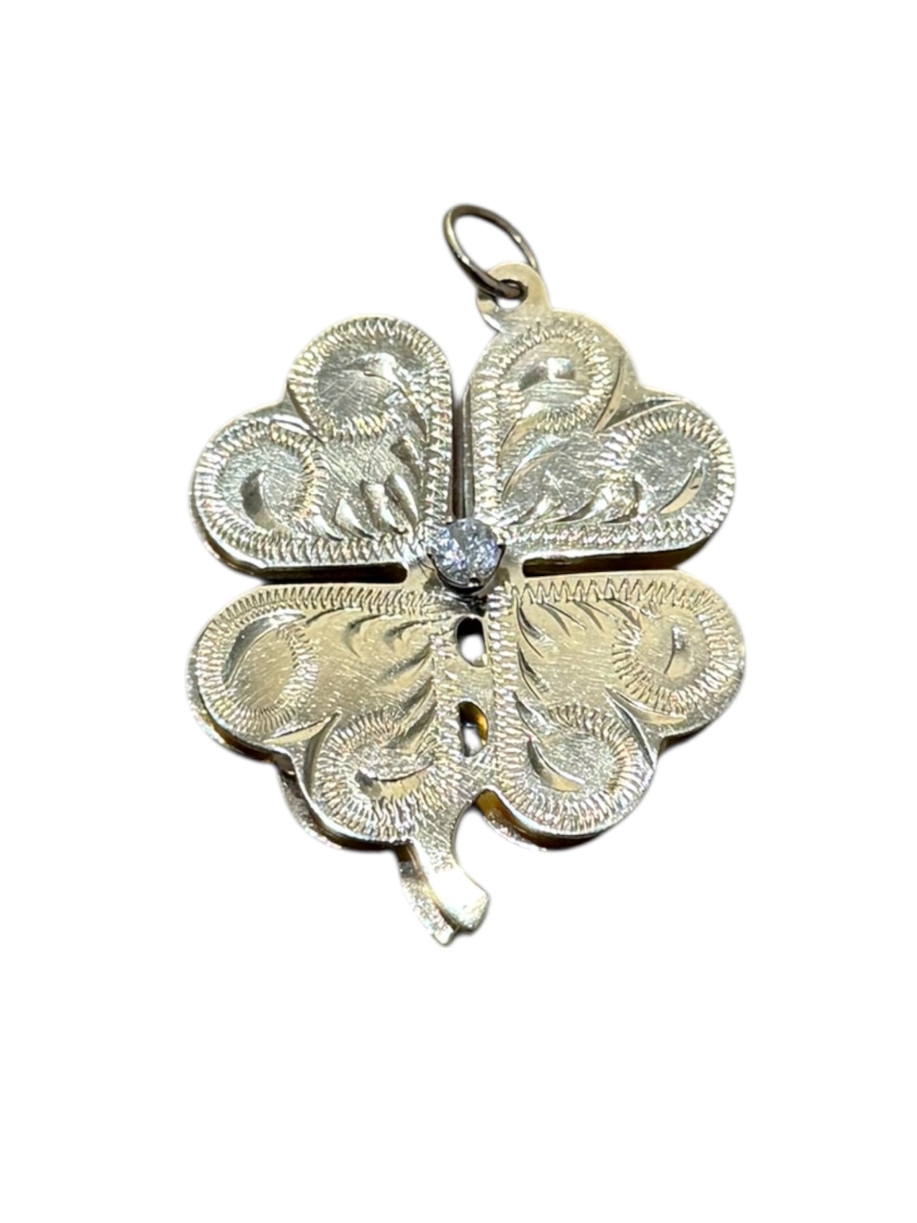 Vintage 14KT Gold Clover Charm