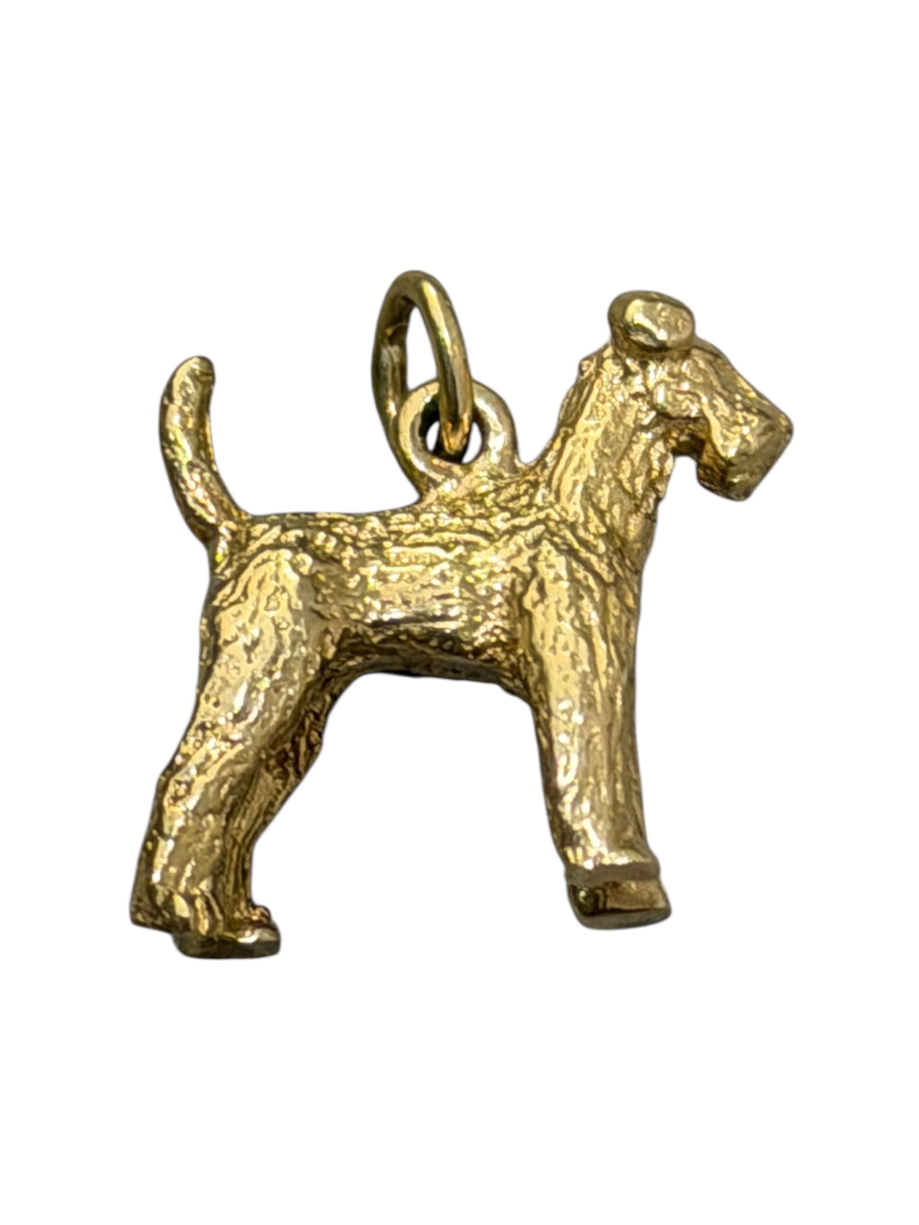 Vintage 14KT Gold Terrier Charm