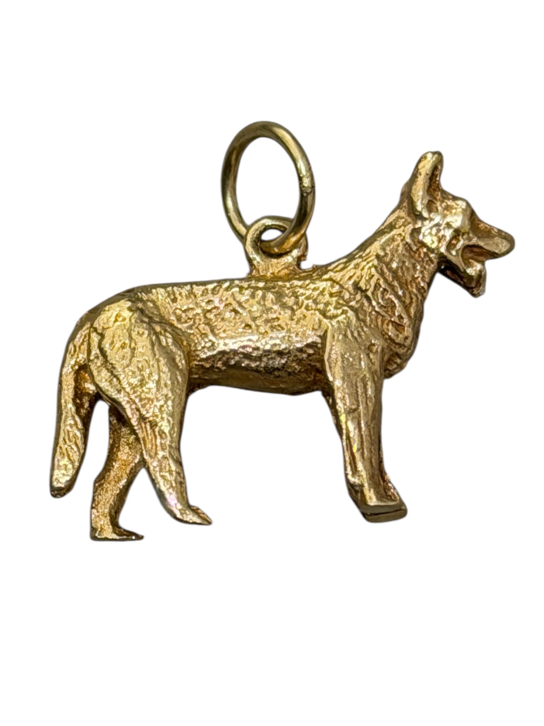 Vintage 14KT Gold German Shepherd Charm
