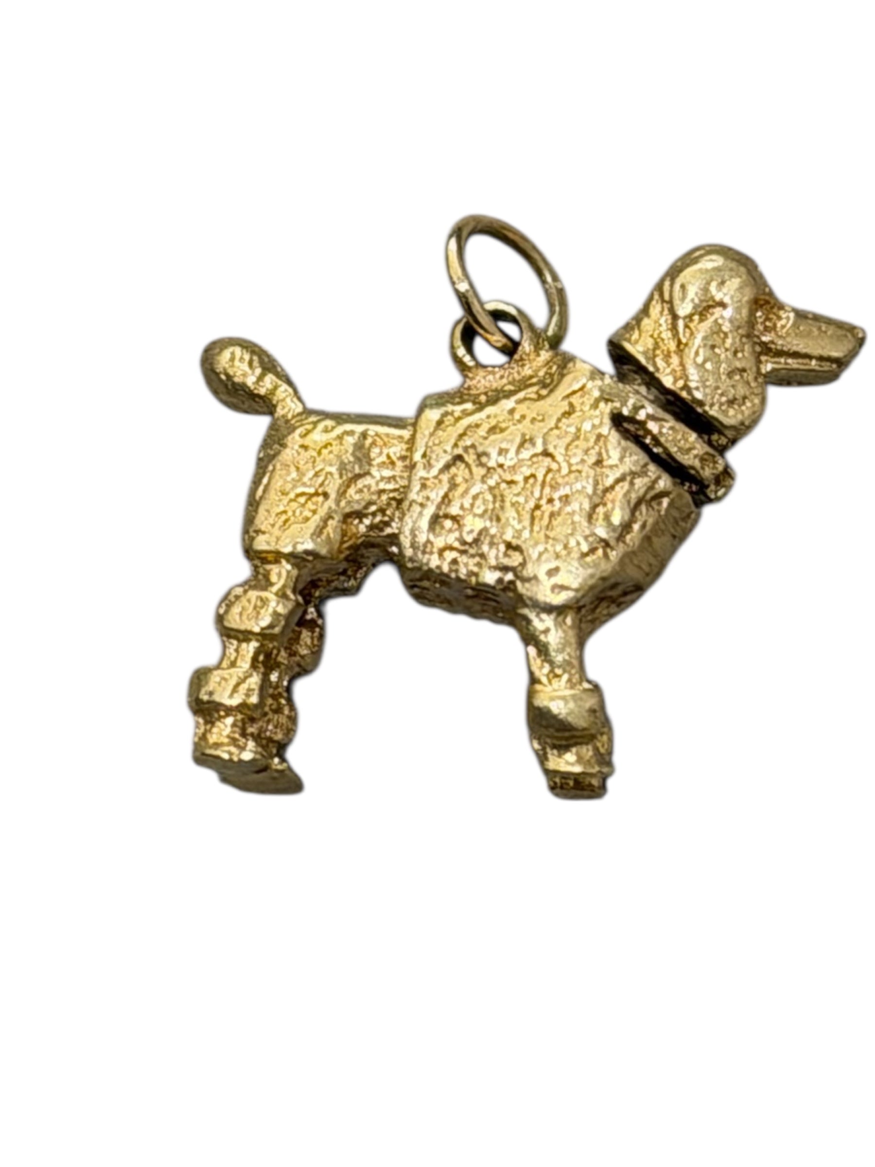 Vintage 14KT Gold Poodle with Movable Head