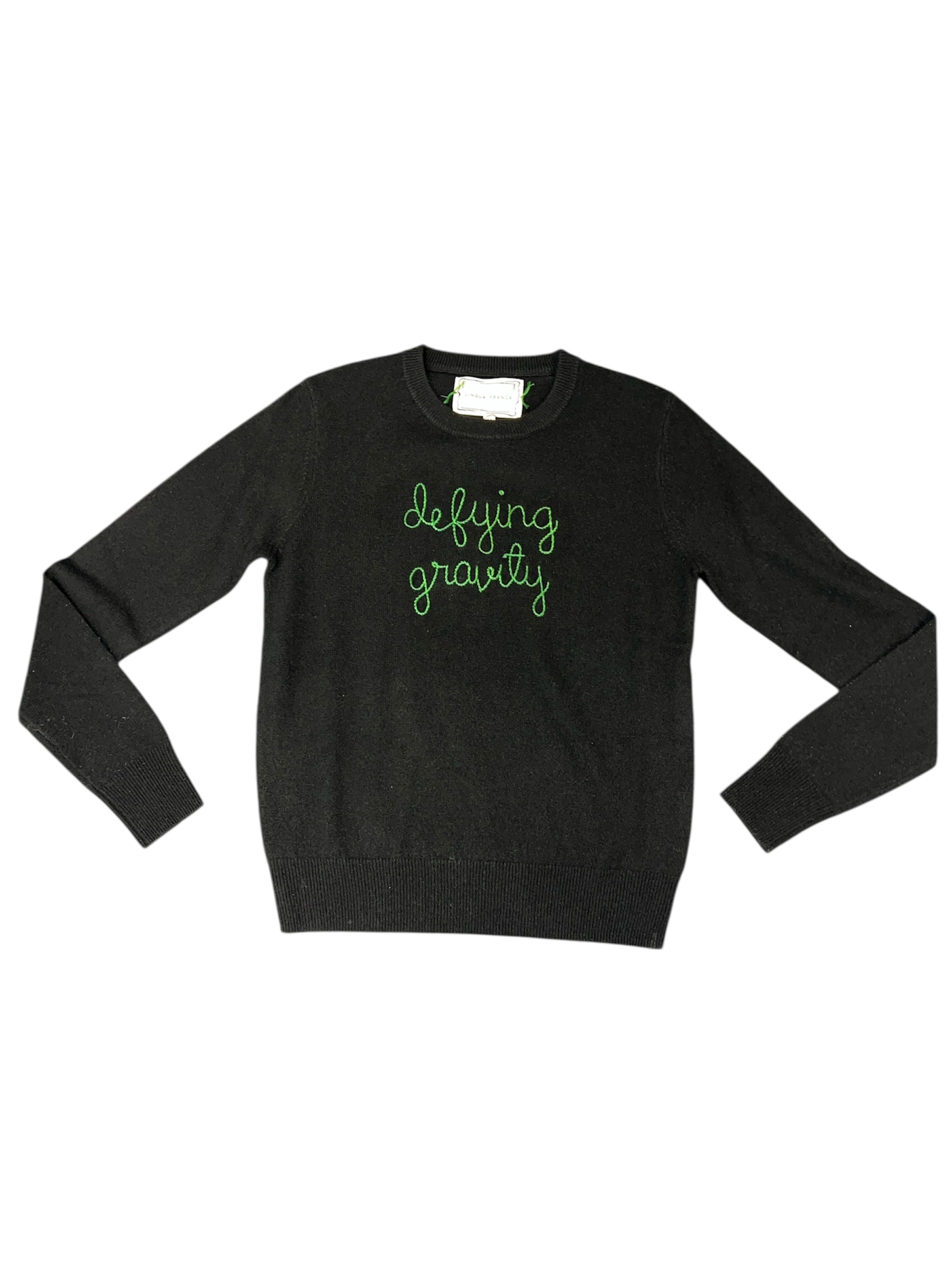 Lingua Franca Defying Gravity Cashmere Sweater