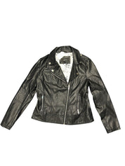 Vegan Leather Lighting Patch Jacket