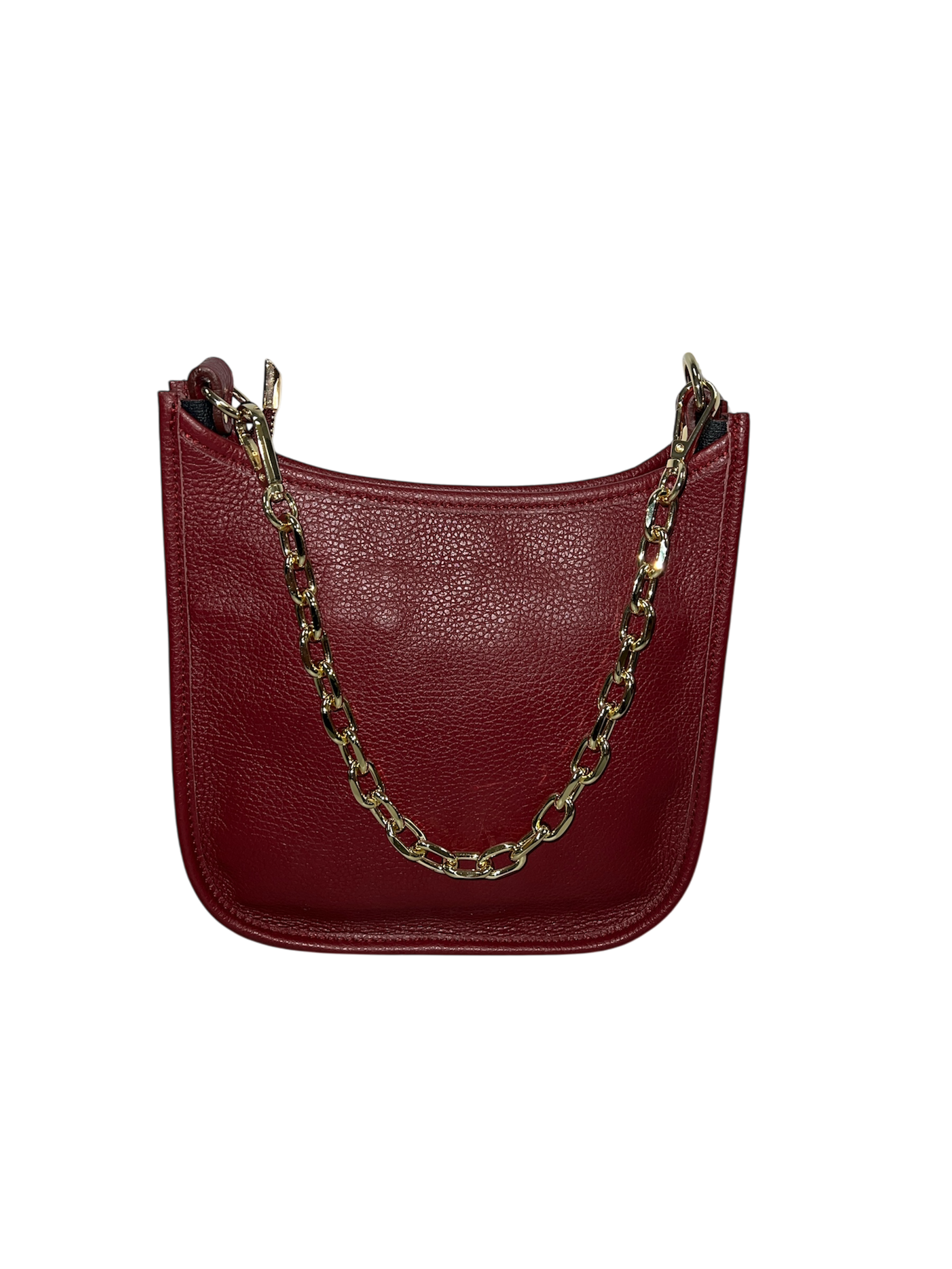 Italian Leather Chain Crossbody