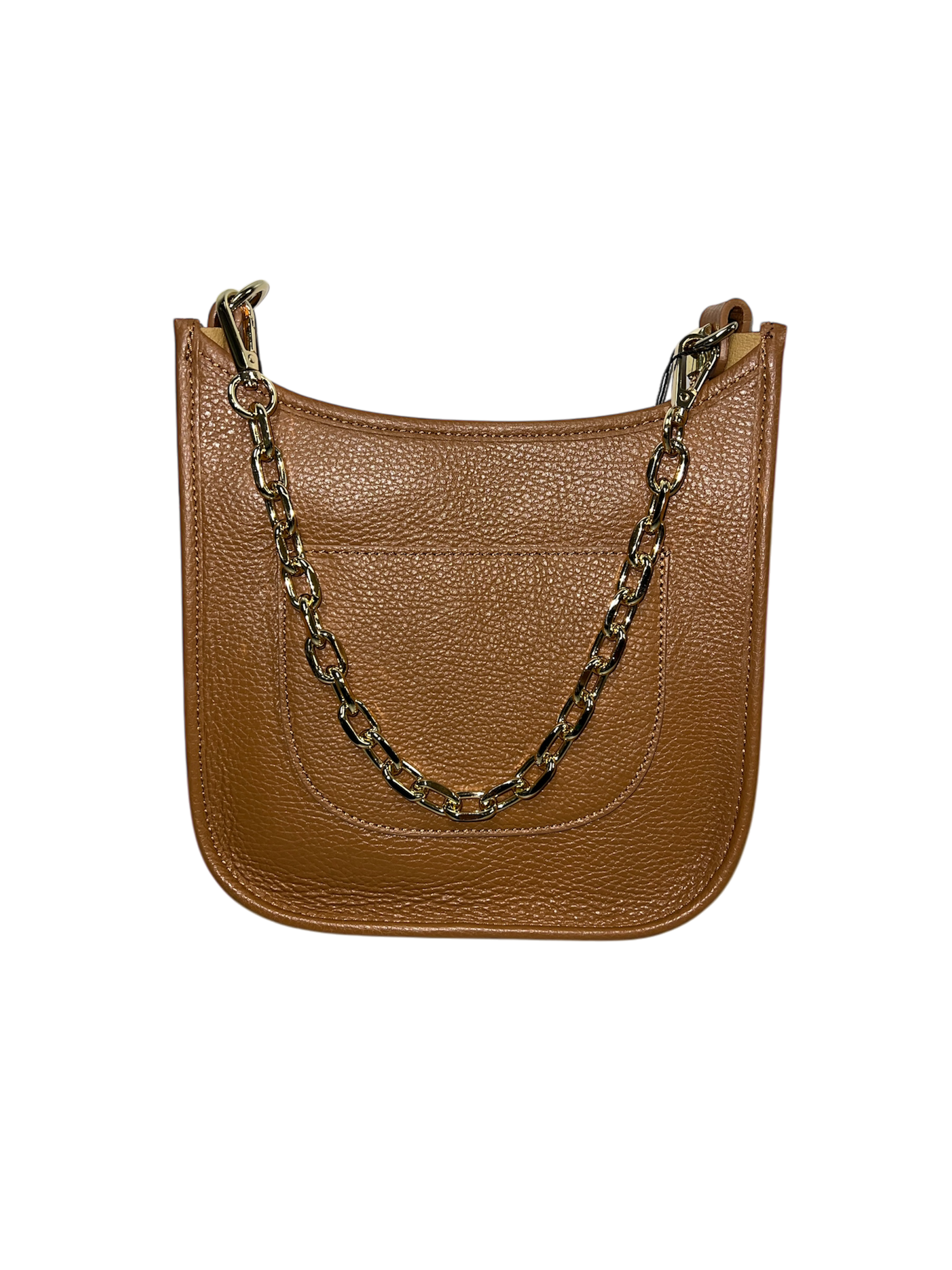 Italian Leather Chain Crossbody