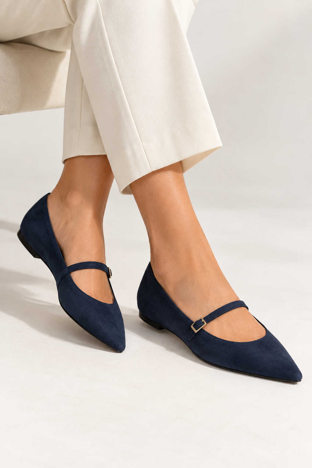 Fab Finds By Sarah Italian Suede Mary Jane Flats
