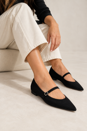 Fab Finds By Sarah Italian Suede Mary Jane Flats
