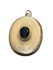Vintage 14KT Gold Locket with Ruby