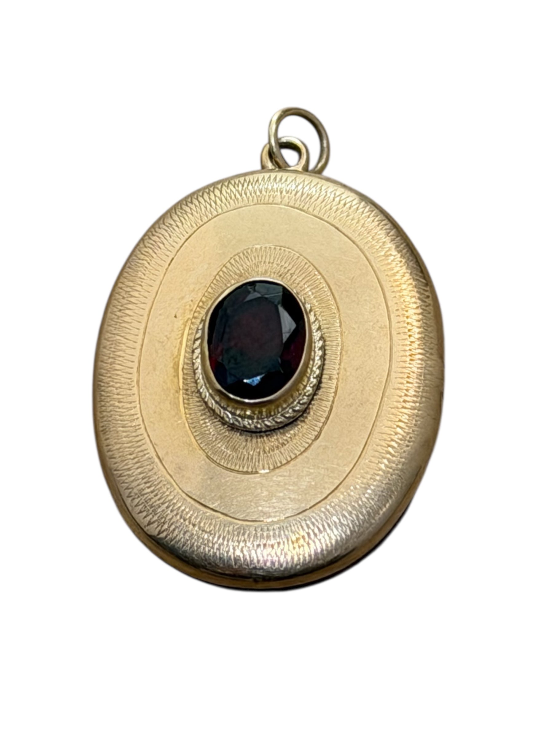 Vintage 14KT Gold Locket with Ruby