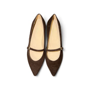 Fab Finds By Sarah Italian Suede Mary Jane Flats