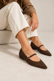 Fab Finds By Sarah Italian Suede Mary Jane Flats
