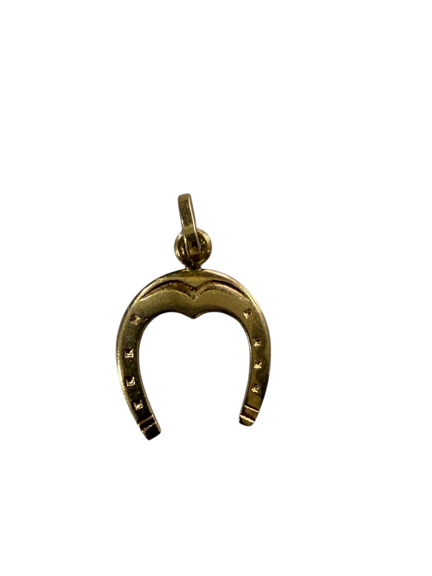 Vintage 18KT Gold Horseshoe Charm