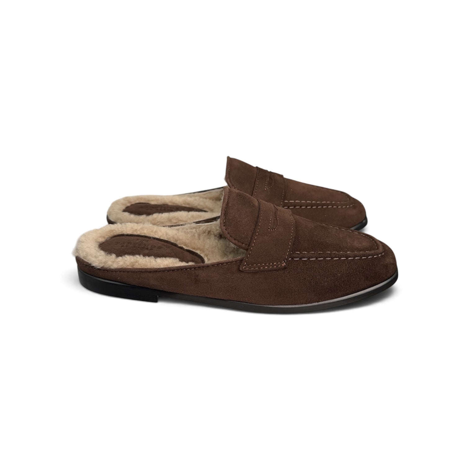 Fab Finds By Sarah Suede Lined Loafer Mules