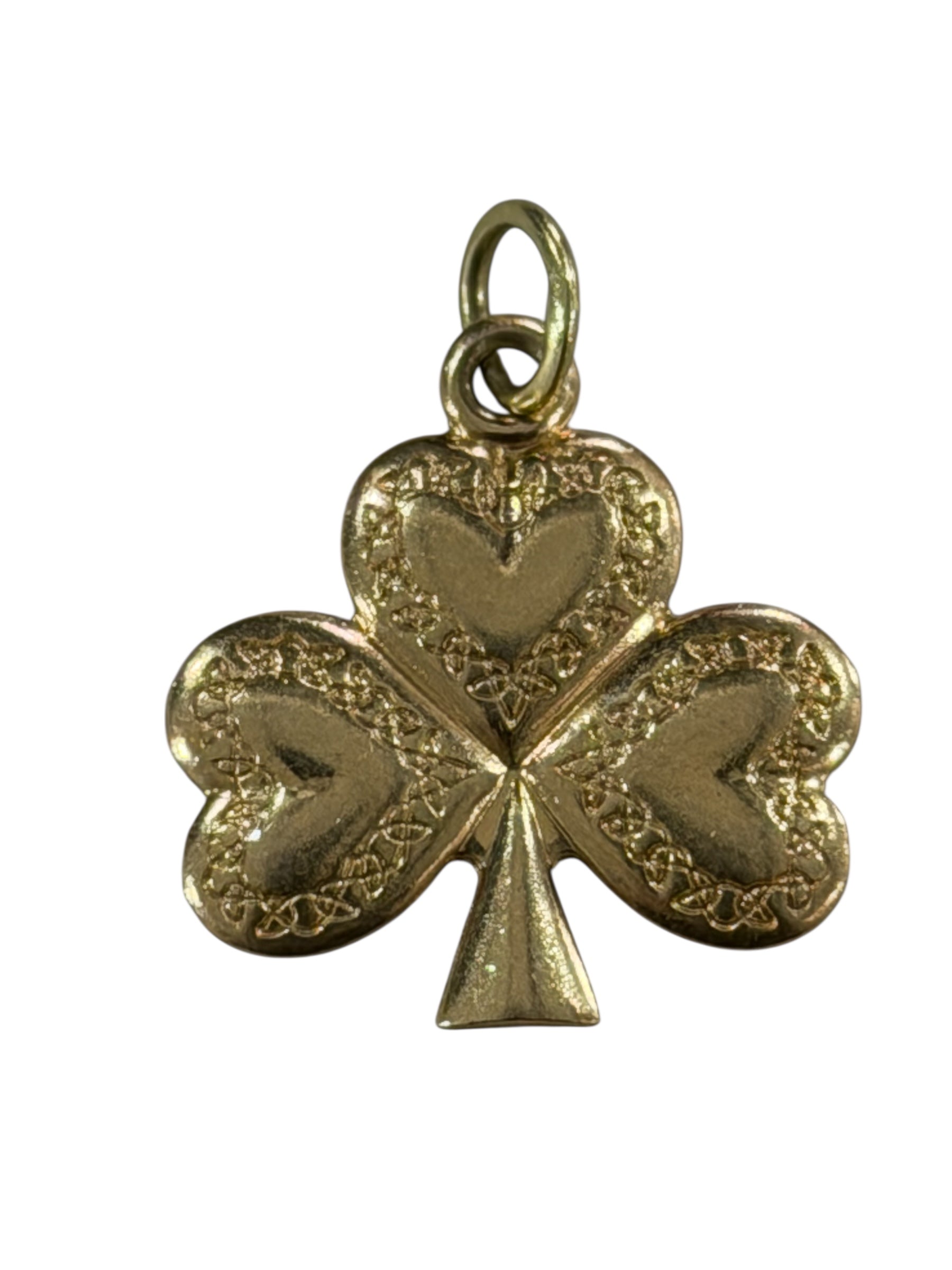 Vintage 14KT Gold Clover Charm
