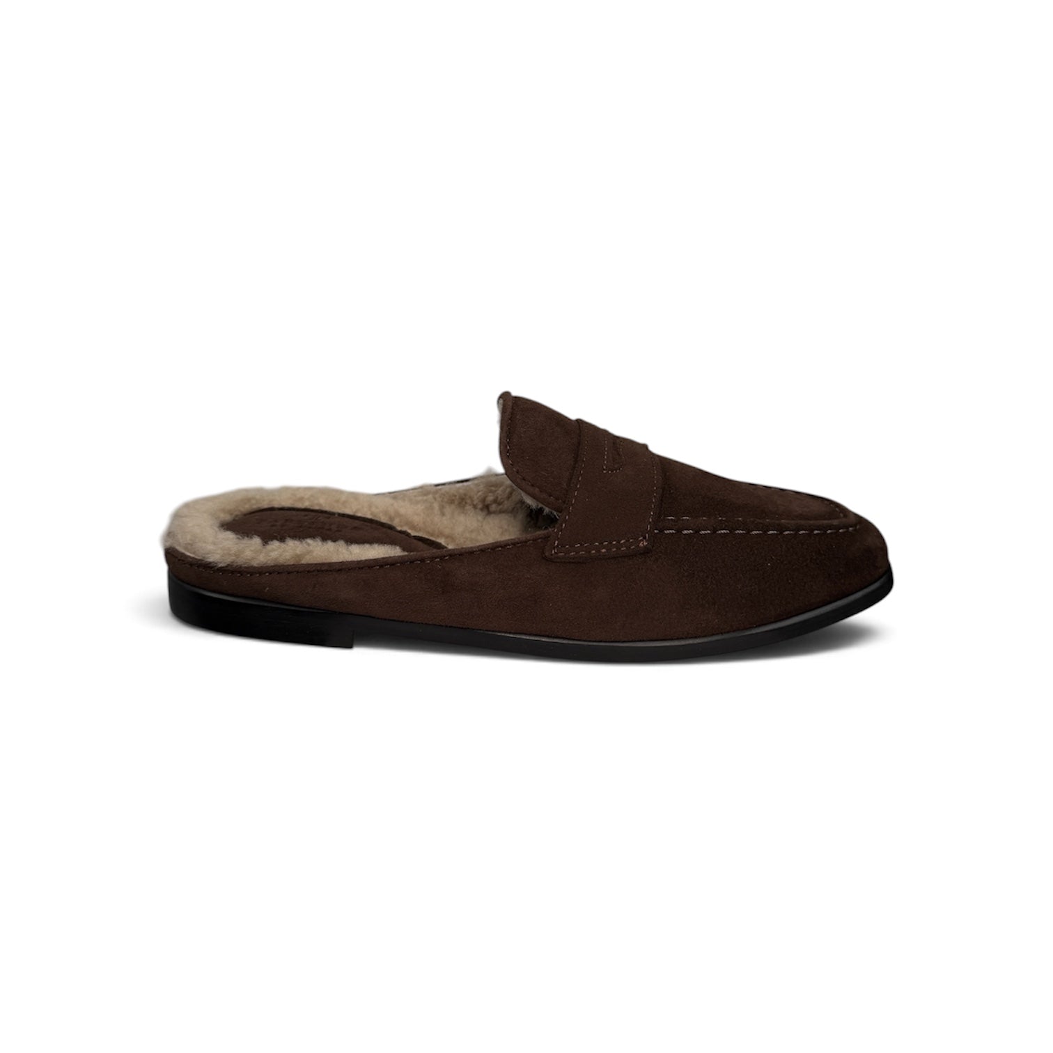 Fab Finds By Sarah Suede Lined Loafer Mules