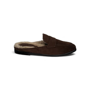 Fab Finds By Sarah Suede Lined Loafer Mules