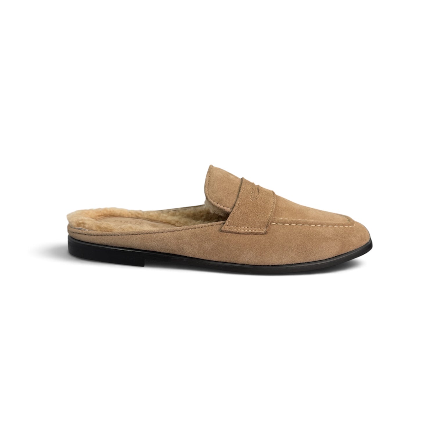 Fab Finds By Sarah Suede Lined Loafer Mules