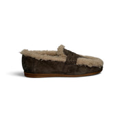 Fab Finds By Sarah Shearling-Lined Suede Penny Loafers