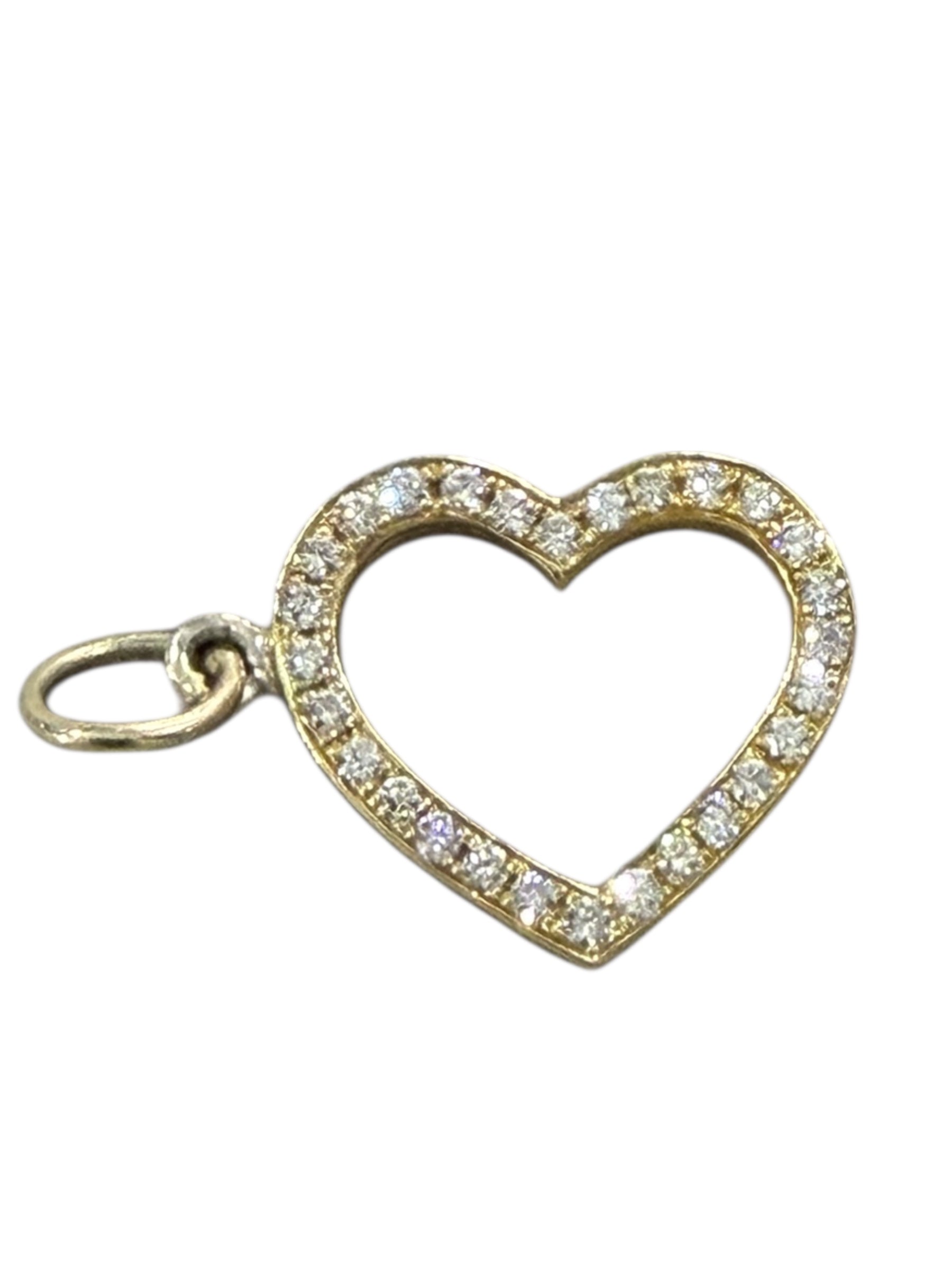 S.Row Designs Open Diamond Heart Charm