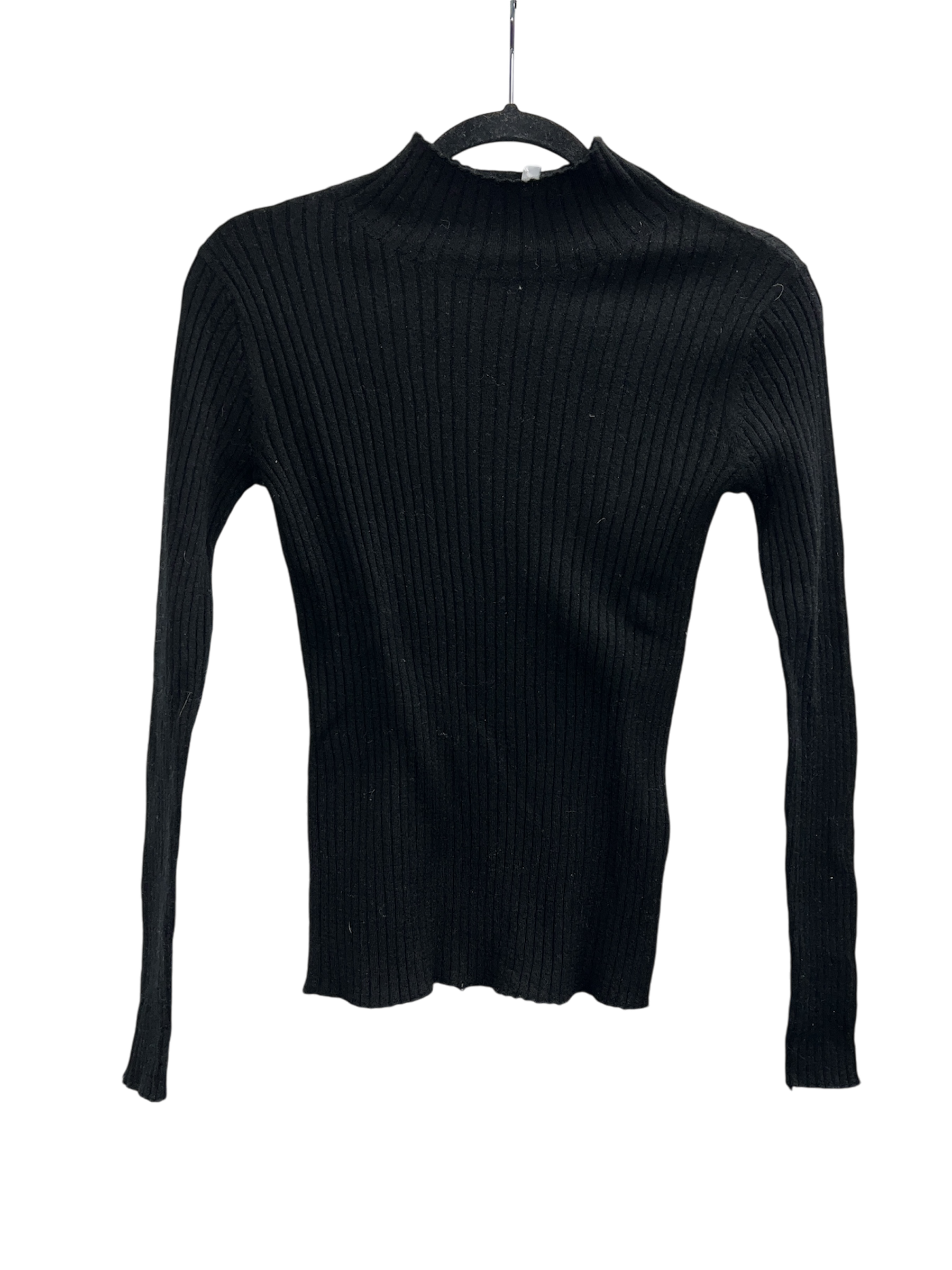 Cashmere Project Ribbed Mock Neck Sweater