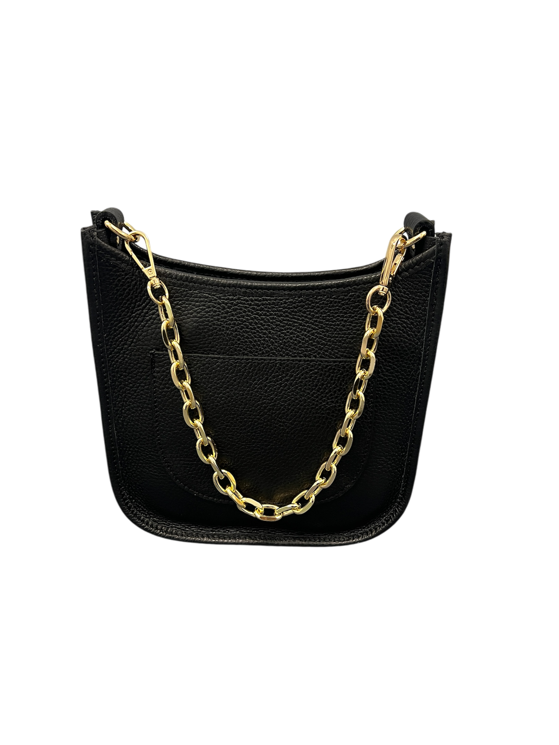 Italian Leather Chain Crossbody