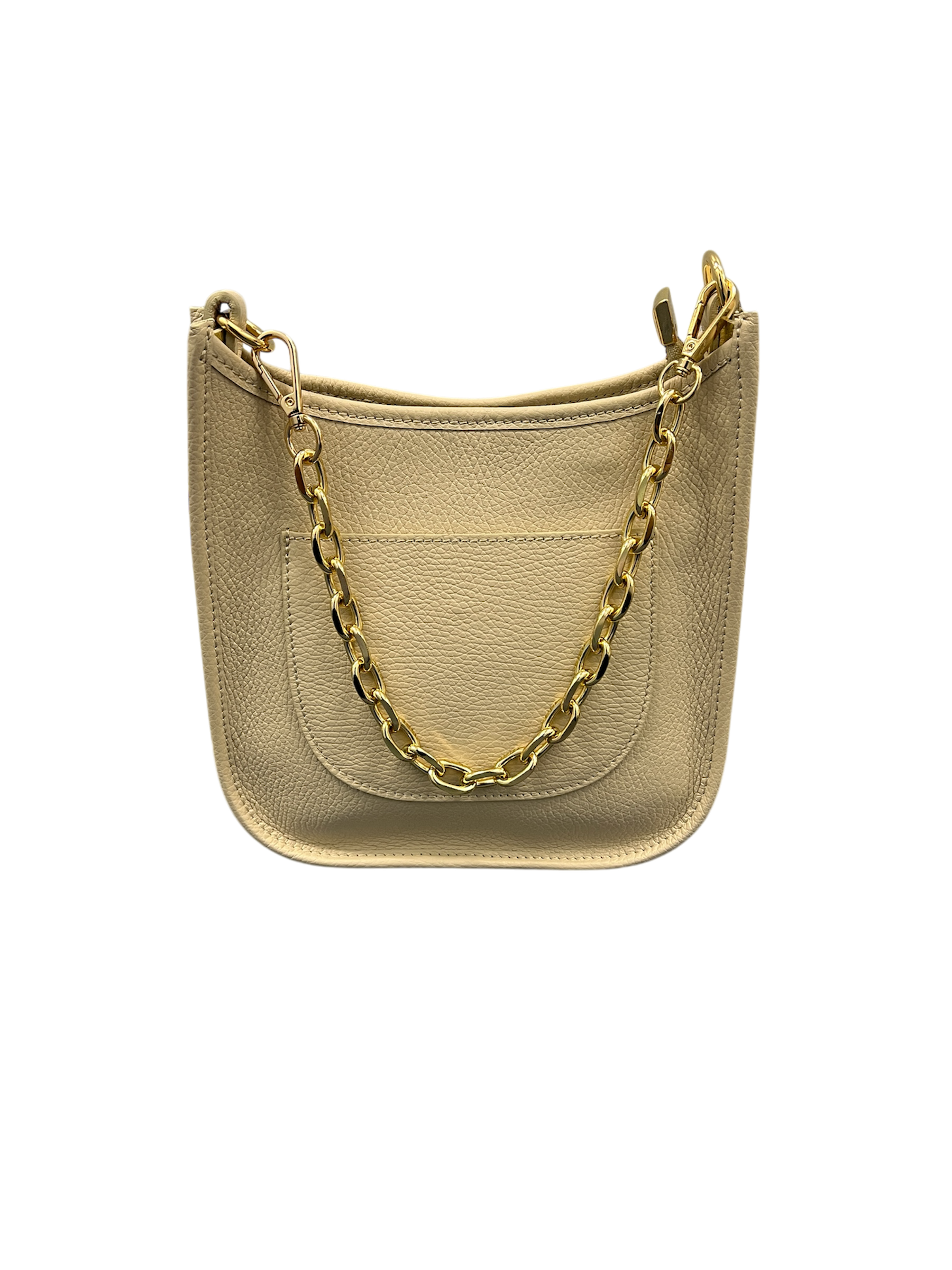 Italian Leather Chain Crossbody