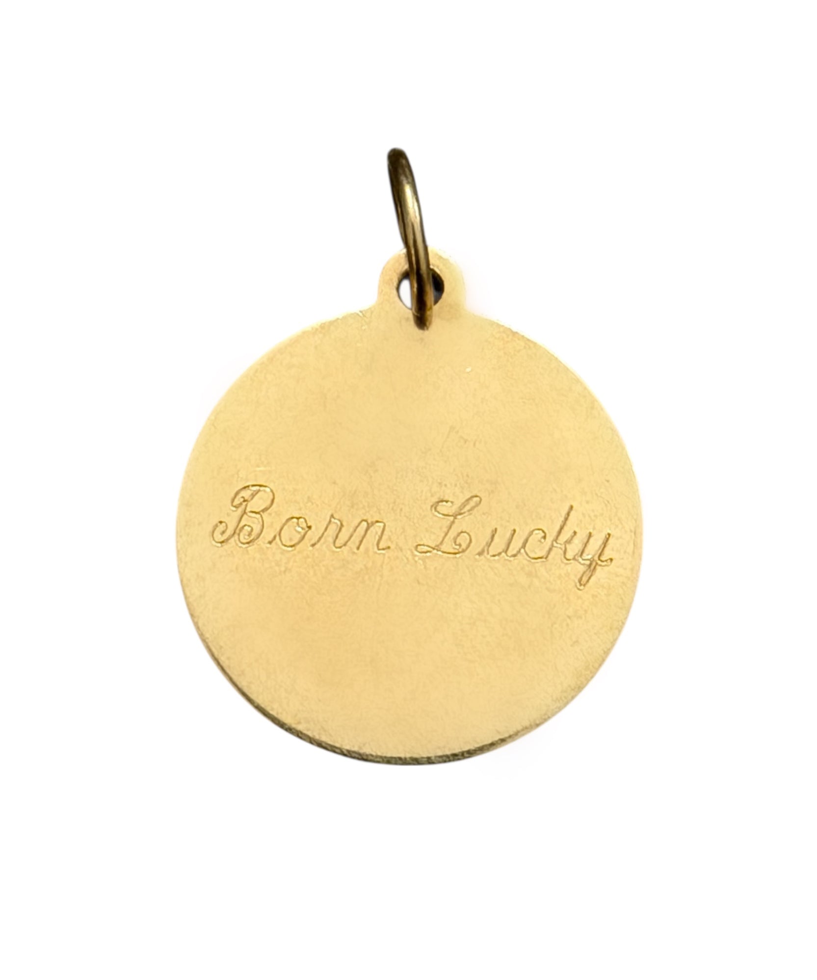 Vintage 14KT Gold Born Lucky Charm
