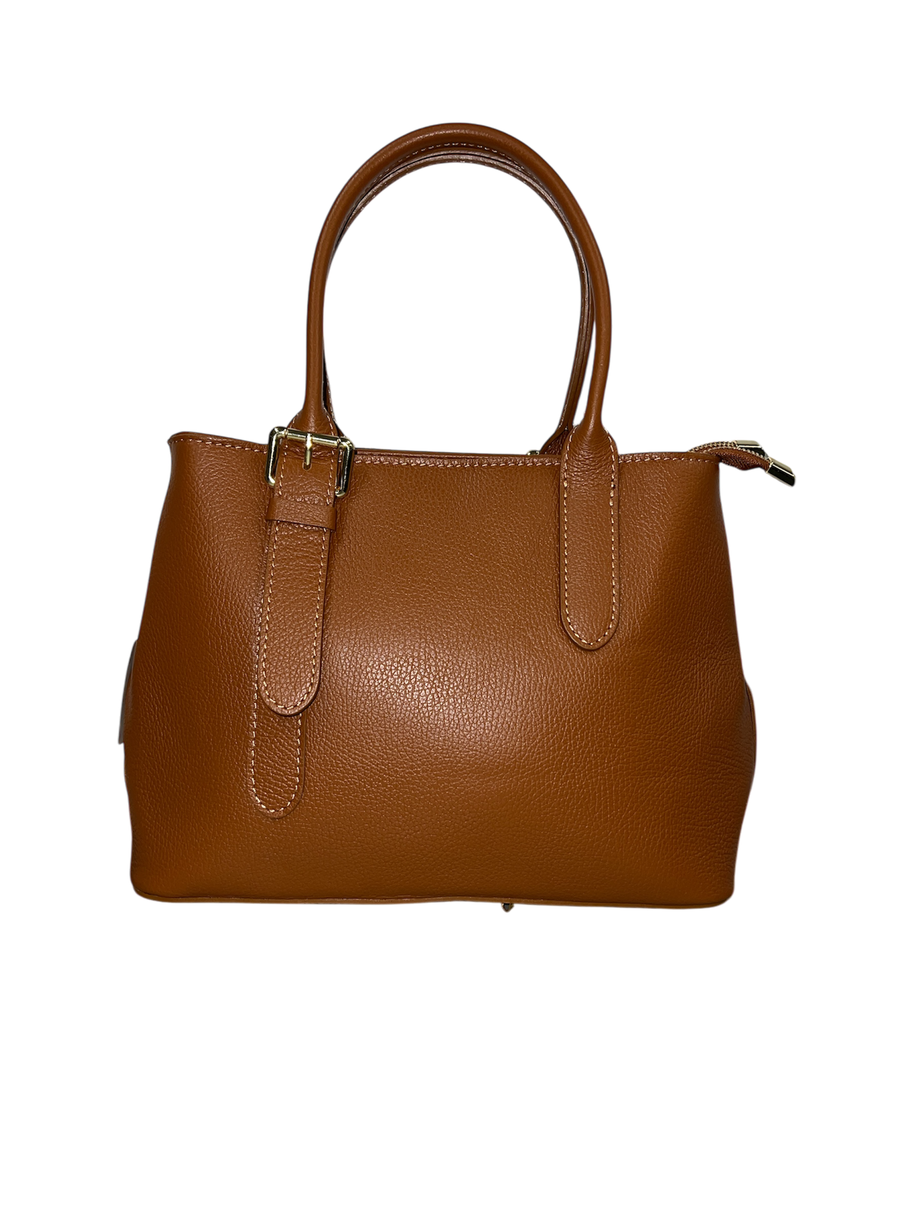 AC Italian Leather 2 Zip Handbag