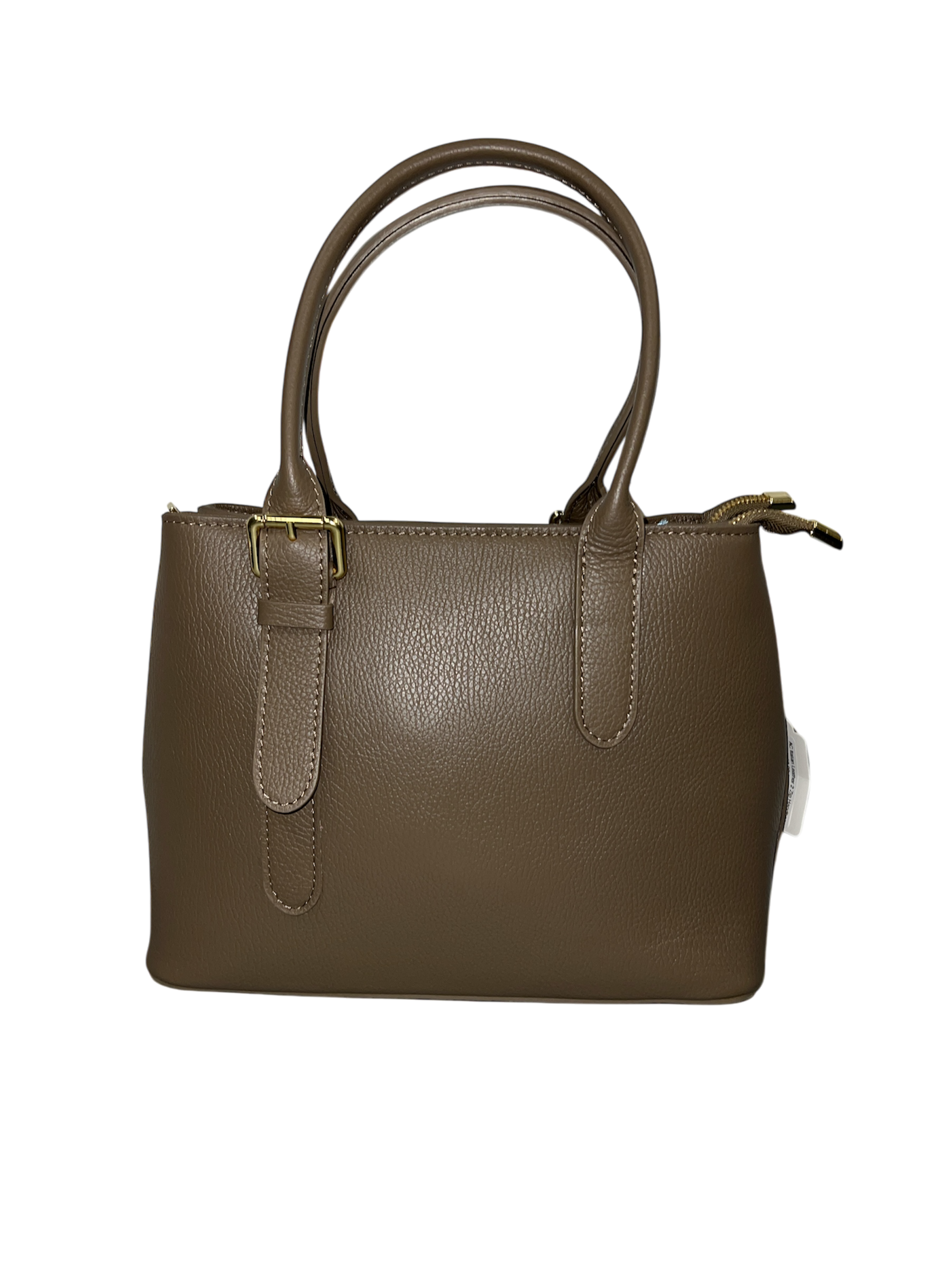 AC Italian Leather 2 Zip Handbag