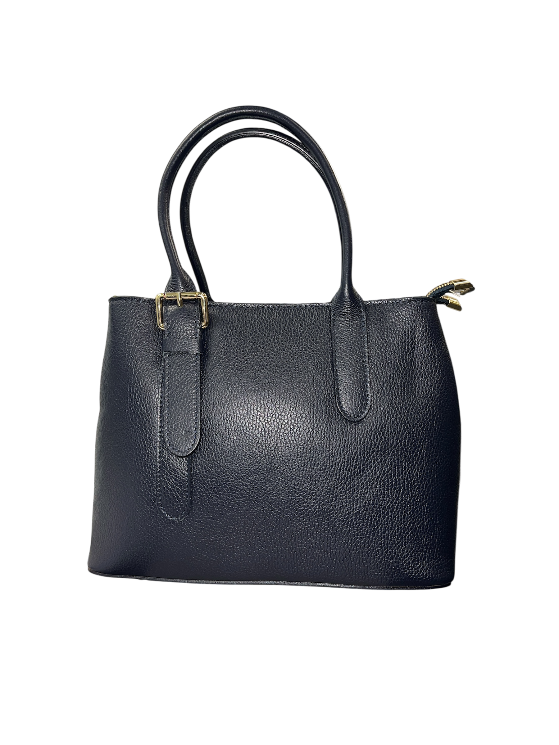 AC Italian Leather 2 Zip Handbag