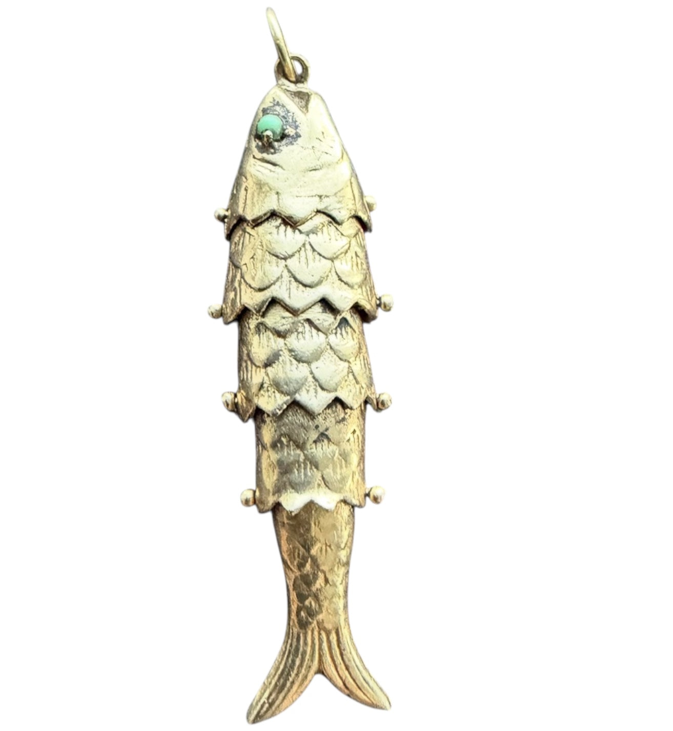 Vintage 14KT Gold Articulating Fish Charm
