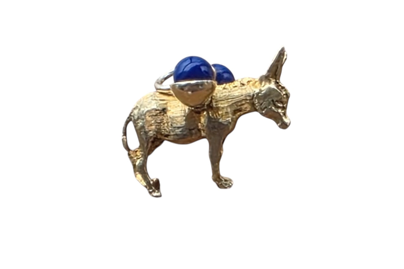 Vintage 18KT Gold Donkey Charm