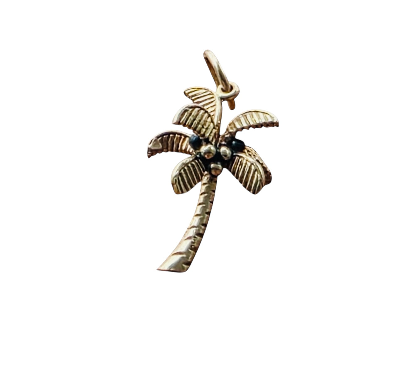 Vintage 14KT Gold Palm Tree Charm
