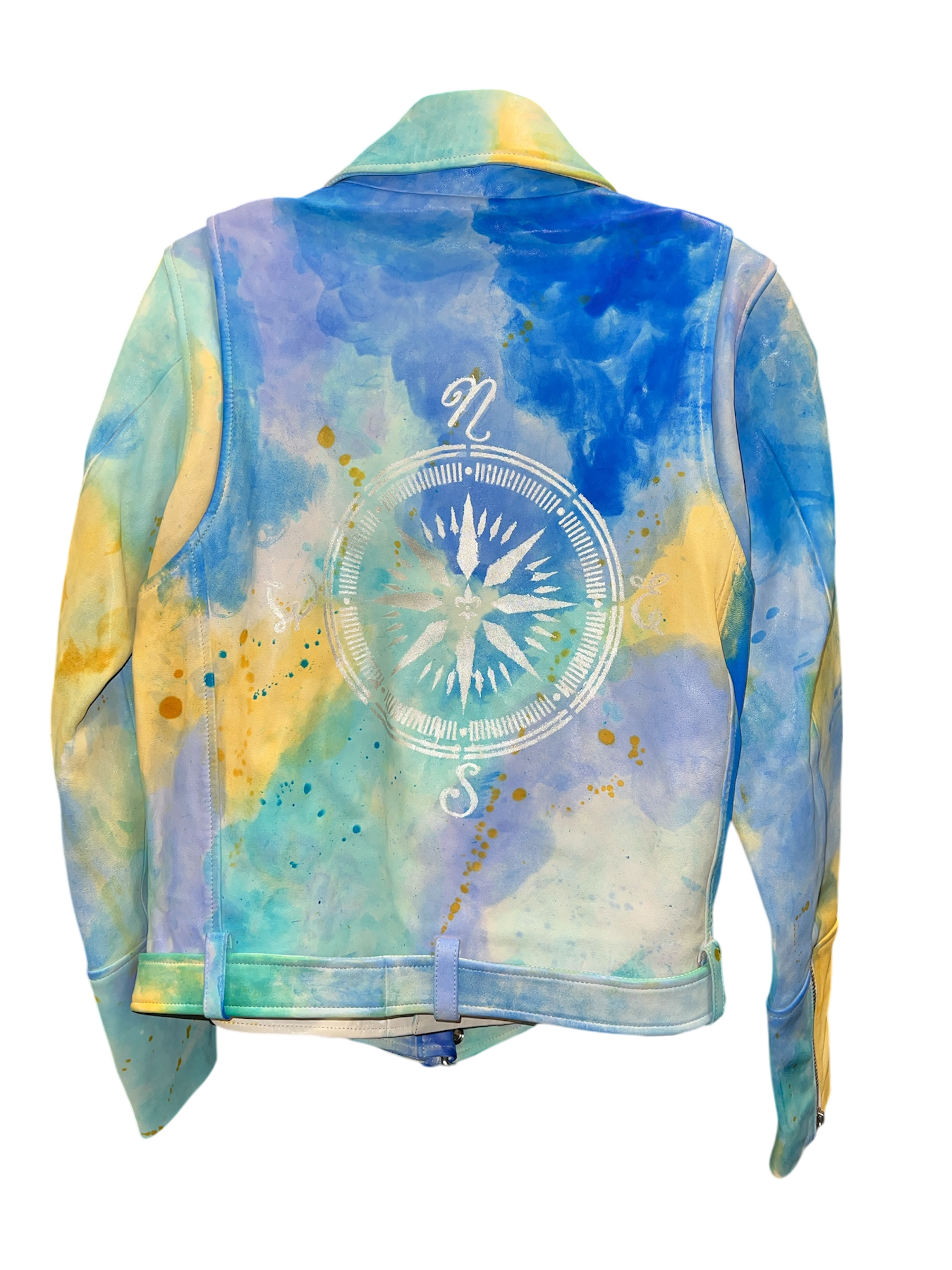 Fab Finds by Sarah Custom Painted Jacket - Stargazing Society