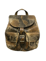 Fab Finds By Sarah Python Two Pocket Backpack
