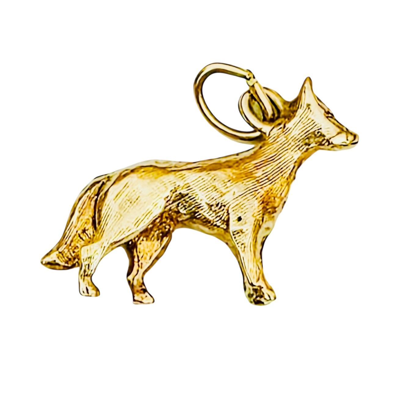 Vintage 14KT Gold Fox Charm