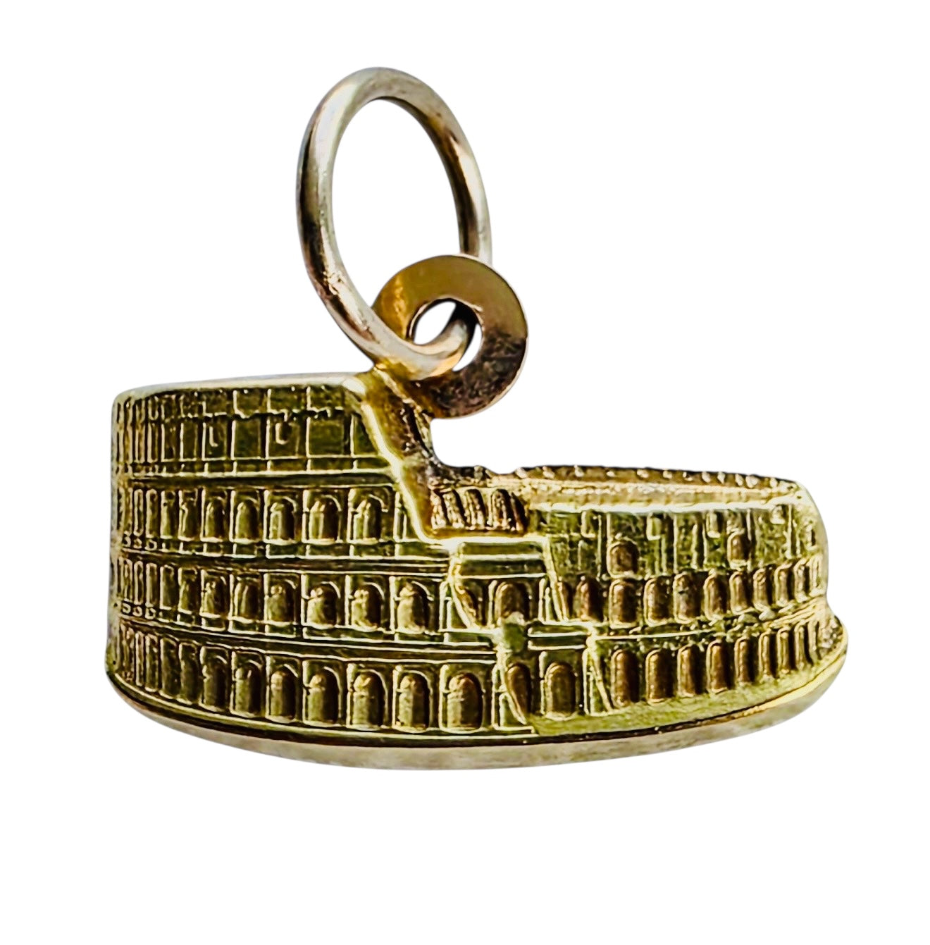 Vintage 14KT Gold Roman Colosseum Charm