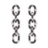 Nickho Rey Spark Earrings - Black Crystal
