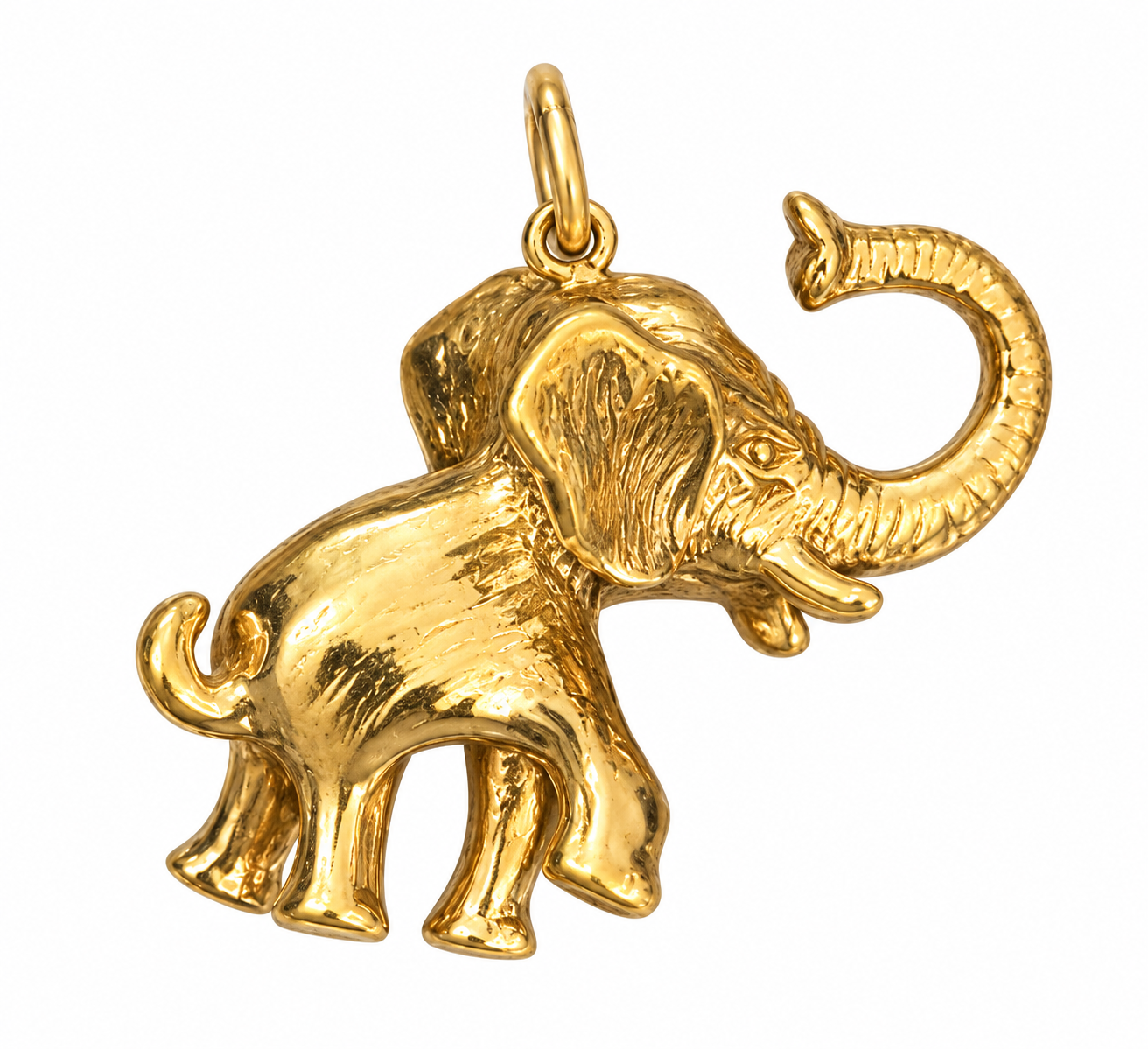 Vintage 14KT Gold Elephant Charm