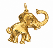Vintage 14KT Gold Elephant Charm