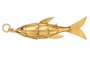 Vintage 18KT Gold Articulating Fish