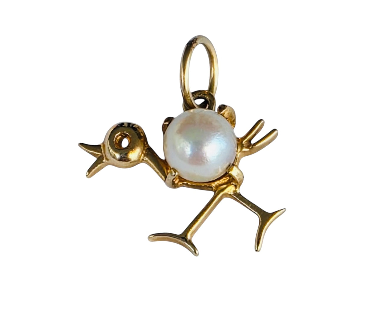 Vintage 14KT Gold Chick Charm