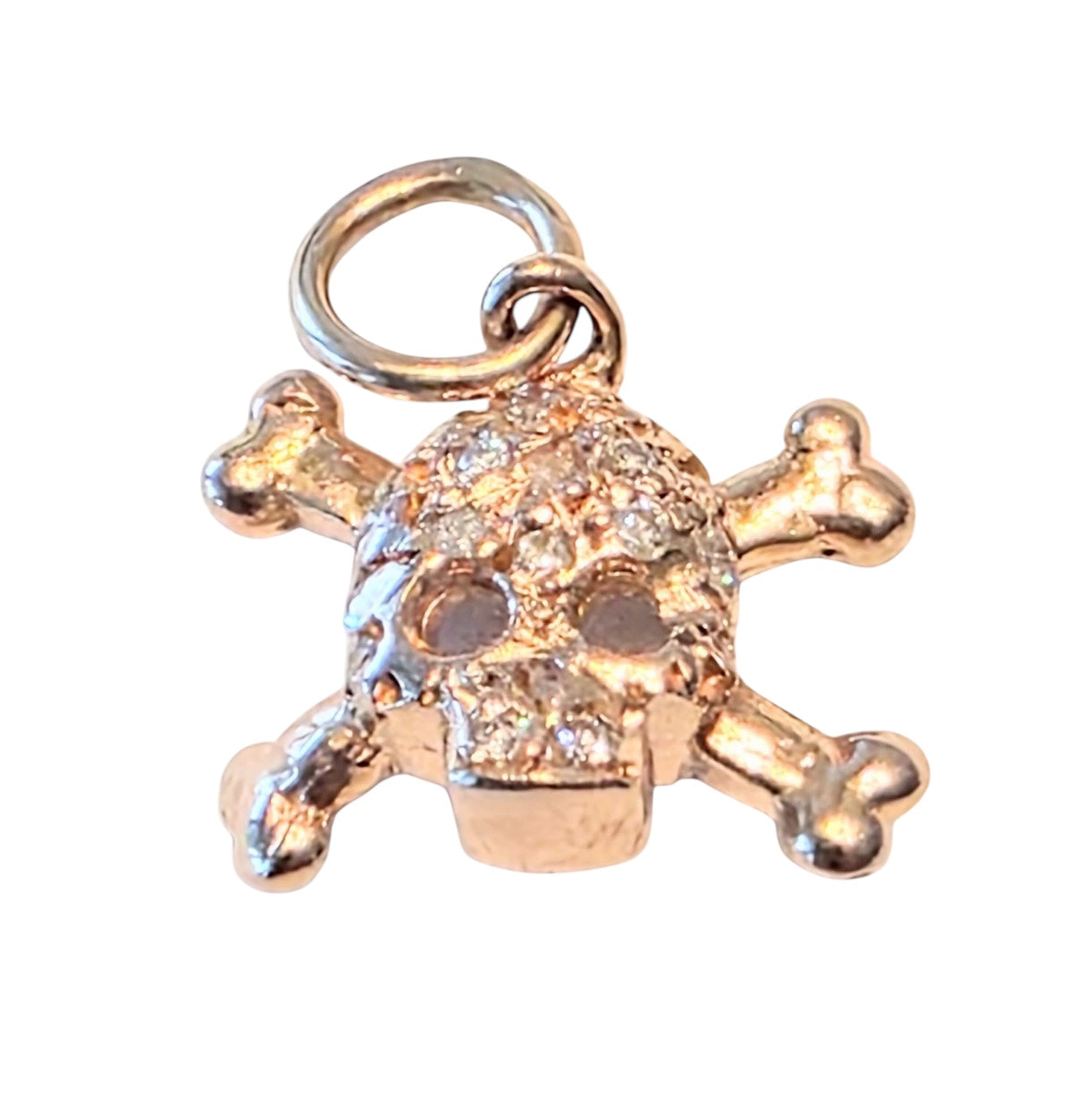 S.Row Designs 14KT Rose Gold Skull Charm