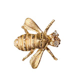 Vintage 14KT Gold & Diamond Bee Pin