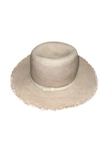 Hat Attack Straw Leather Trim Fringe Hat