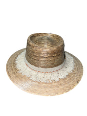 Fab Finds By Sarah Palm Leaf Hat in Feather Fringe