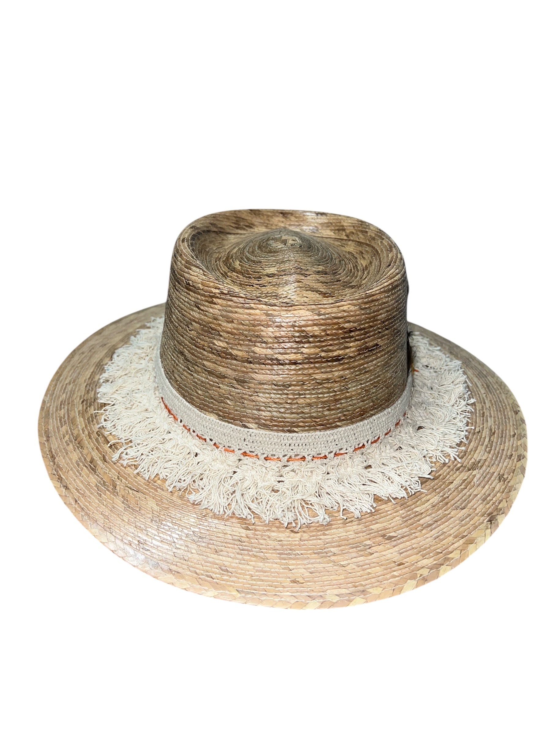 Fab Finds By Sarah Palm Leaf Hat in Feather Fringe
