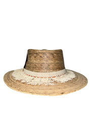 Fab Finds By Sarah Palm Leaf Hat in Feather Fringe